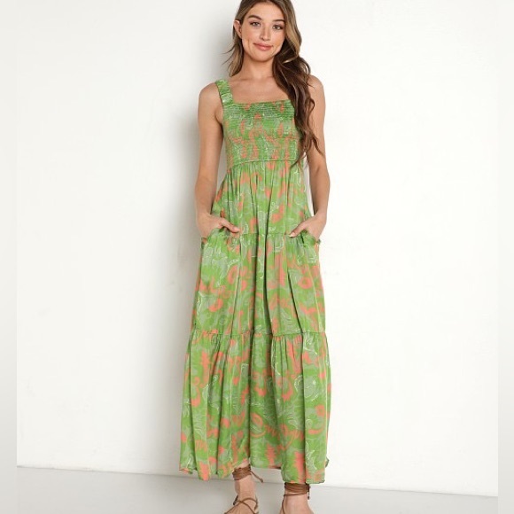 Cleobella Julia Maxi Dress Abstract Print - Picture 2 of 7